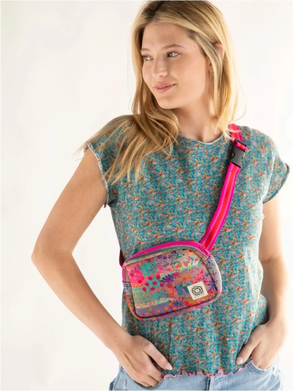 Natural Life Everyday Fanny Pack Watercolor Patchwork